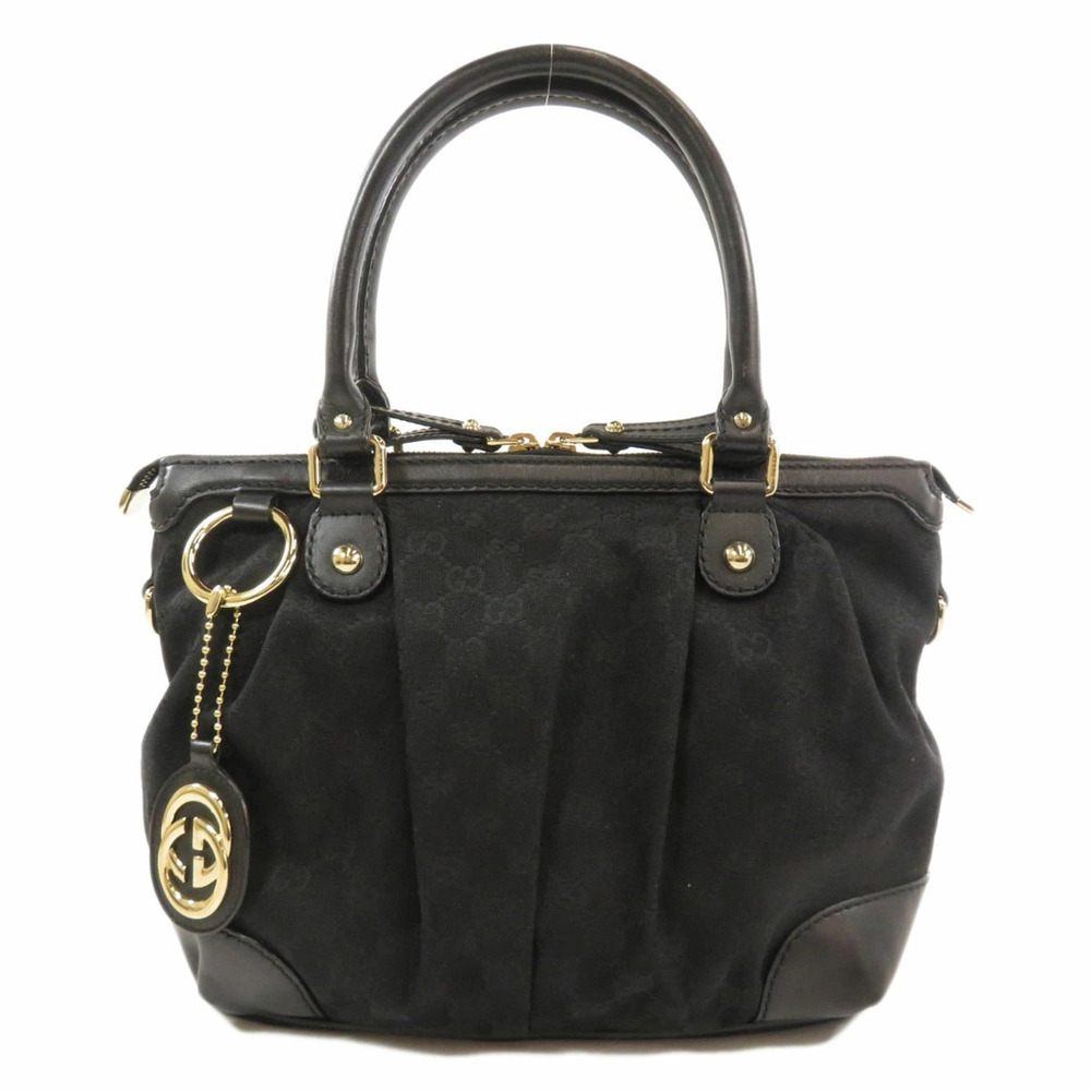 Gucci Sukey 2way handbag black GG canvas leather - Picture 11 of 11
